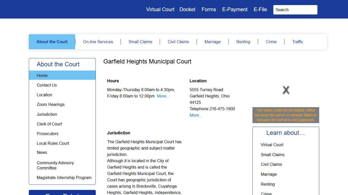 Garfield Heights Municipal Court |